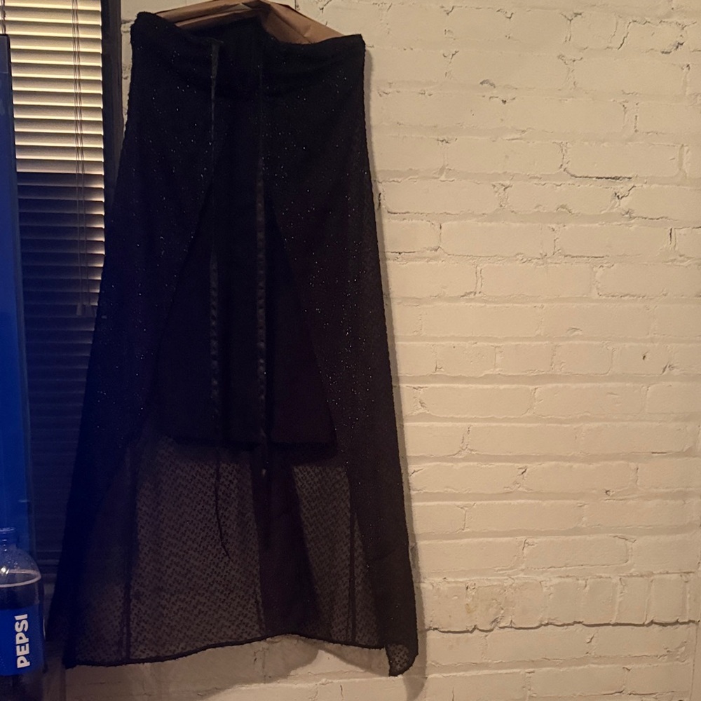 VENUS Black Sheer Mini Dress